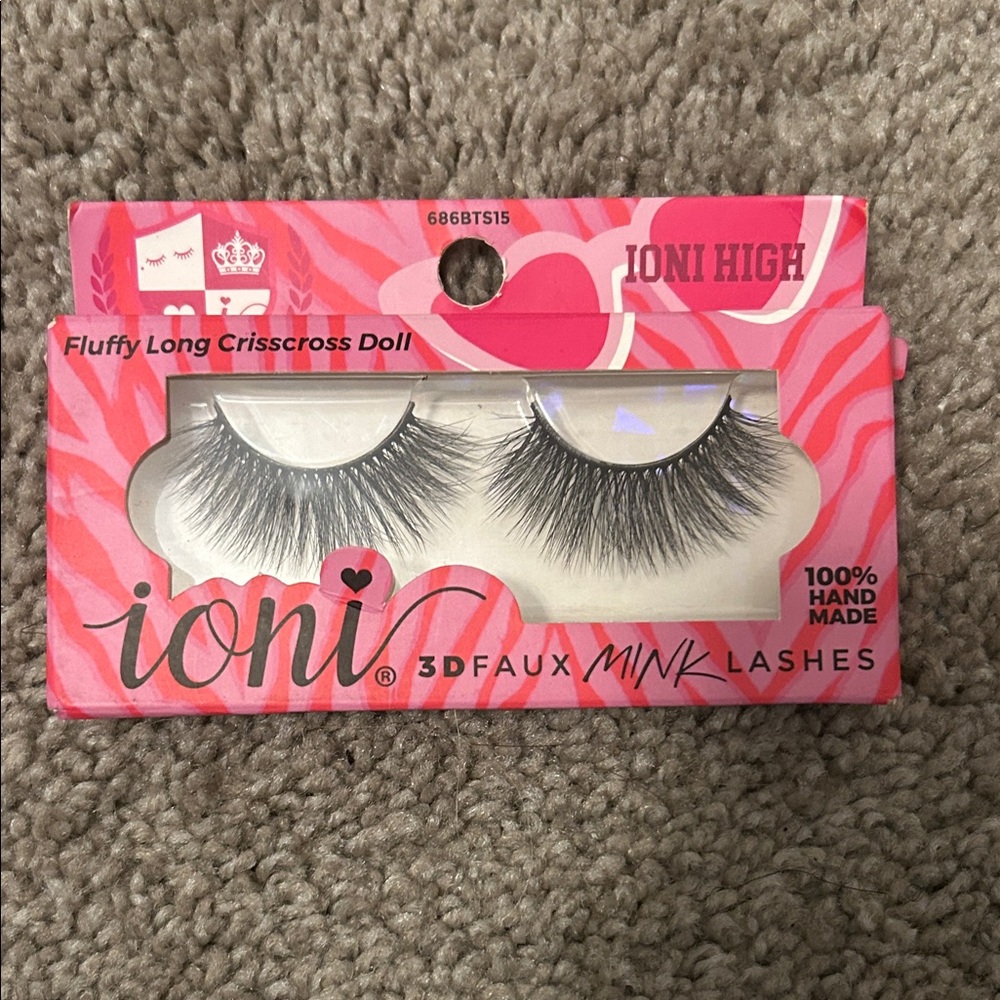Ioni 3D Faux Mink Lashes - Fluffy Long Crisscross Doll